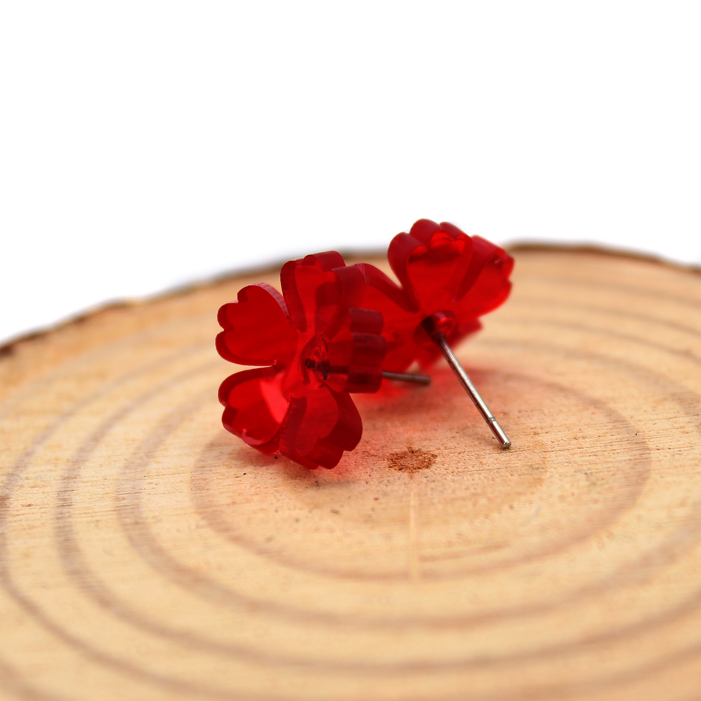 Peony Studs Acrylic