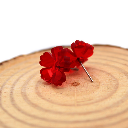 Peony Studs Acrylic