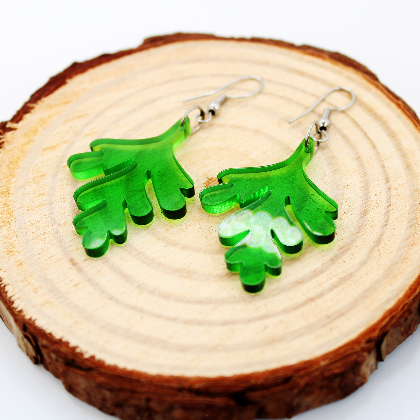 Fern Leaf Earrings Acrylic
