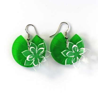 Lilypad Earrings Acrylic